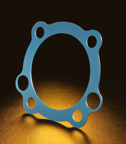 An image of a Hastelloy stamped gasket stamped by Pacific Metal Stampings.